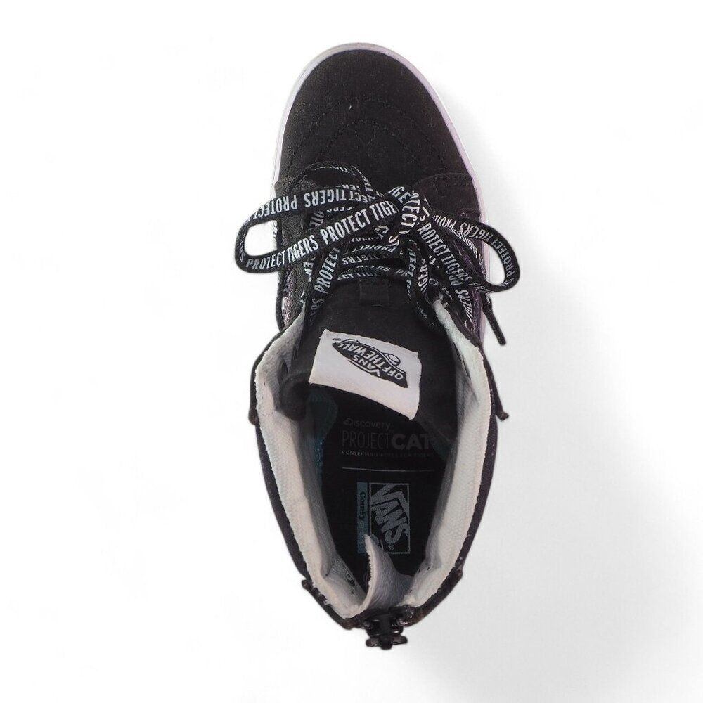 Vans x Discovery ComfyCush Sk8-Hi "Project Cat" Black / Multicolor Youth 3 - Picture 9 of 11